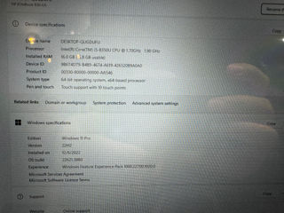 HP Elitebook 830 G5, touch screen. Modem 4G LTE URGENT foto 2