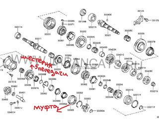 Шестерня,муфта 5 пятой 1/2/3/4/5-й передачи шестерня КПП оригинал Тойота foto 4