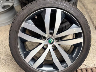 5x100 R17 cu cauciucuri de iarnă 205/45 R17