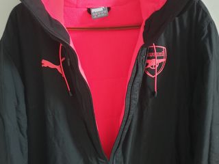 puma arsenal long bench jacket