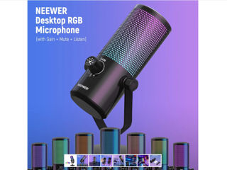 Microfon NEEWER CM24 RGB Light USB foto 2