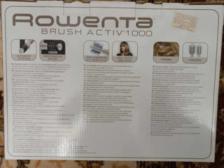 Perie rotativa Rowenta 1000W, ceramica, generatoare de ioni фото 1