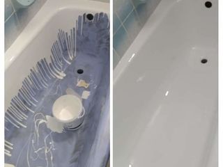Реставрацыя металических и чюгуных ванн с жытким акрилом foto 1