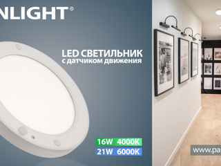 Светильники LED с датчиком движения, прожектора с датчиком движения, panlight, светильники с датчико foto 3