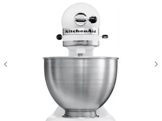 KitchenAid 5K45SS Planetaria cu Cap Reclinabil - 4,3 L - Classic - Alb foto 3