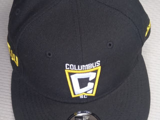 Men's Columbus Crew New Era Black Icon 9fifty Snapback Adjustable Hat foto 7