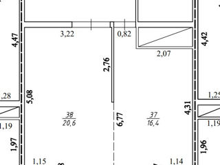 Apartament cu 1 cameră, 53 m², Ciocana, Chișinău foto 3