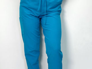 Pantalonii medicali fiber -  turcoaz / медицинские брюки fiber - бирюзовый foto 1