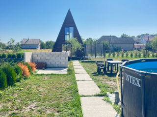 Se vinde casă a-frame cu iaz pe teren foto 1