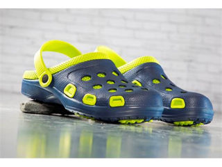 Papuci crocs MARINE - albastru cu verde / Кроксы MARINE сине-зеленые foto 1