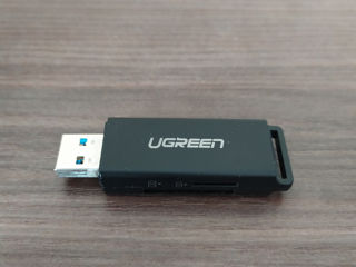 USB 3.0 Card Reader TF/SD card, Ugreen, качество наилучшее, новый, доставка foto 5