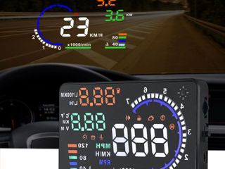 Proiector de viteză pentru mașină pe parbriz OBD2 Vitezometru HUD Head Up Display