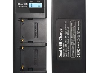 Зарядное устройство для аккумуляторов NP-F970 NP-F960 NP-F975 NP-F950 foto 2