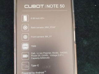 Смартфон Cubot NOTE 50=Премиум класса. Новый=2023г. Память=16/256Гб- с батареей на 5200 mAh, foto 7