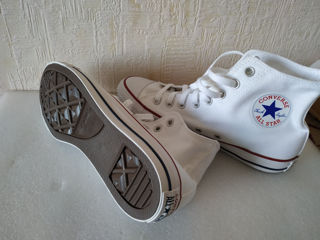 Кеды новые Converse All Star белые высокие foto 6