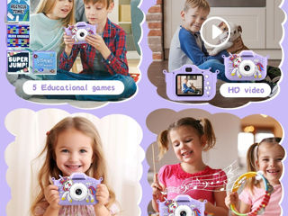 Camera pentru copii Kids Camera Unicorn&Crocodile foto 5