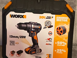 Новый шуруповерт WORX WX 102