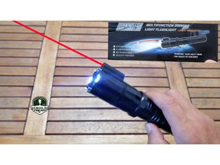 Lanternă-pistol asoma + laser 3 în 1, respingător pentru câini BL-288 foto 2