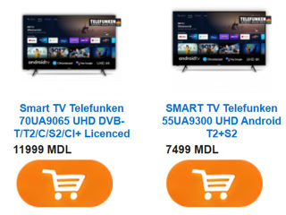 Televizoare Telefunken телевизоры  43" - 50" - 55" - 65" -70" Smart FHD 2k - UHD 4k foto 3