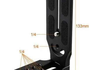 180 lei - L Video Grip, L-Bracket, L Plate Universal Camera 1/4 Inch Screw Swiss Vertical Video foto 2