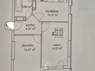 Apartament cu 2 camere, 46 m², Centru, Chișinău foto 11