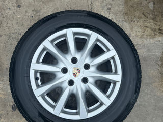 Jante porsche cayenne originale + anvelope bridgestone iarna 235/60/R18 foto 3