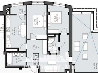 Apartament cu 2 camere, 108 m², Centru, Ialoveni foto 6