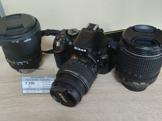 Nikon D5200 + 3 obiective  7290 lei