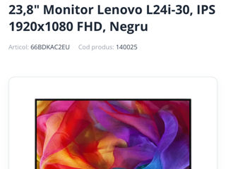 23,8" Monitor Lenovo L24i-30, IPS 1920x1080 FHD foto 4