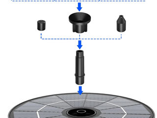Pompa solara havuz solar pentru gradina  комплект солнечного фонтана foto 3