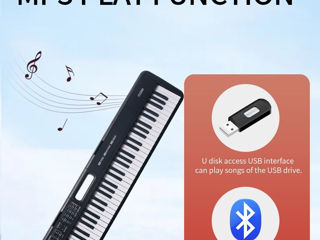 Синтезатор 88 клавиш portable 88035, новые, гарантия, бесплатная доставка по молдове, рассрочка foto 5
