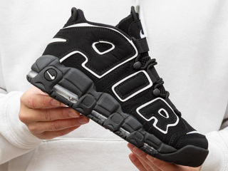 Nike Air More Uptempo Black/White Unisex foto 2