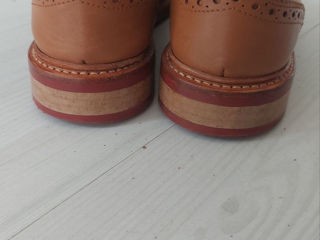 Samuel Windsor-Made In England-Броги-Brogue-Natural Leather foto 4