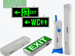 Автономные аккумуляторные светильники, panlight, exit, эвакуационные и аварийные светильники foto 1