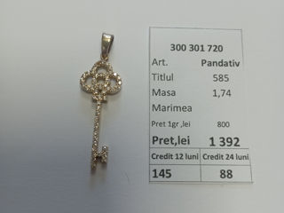Pandantiv 585* 1,74gr 1392 lei