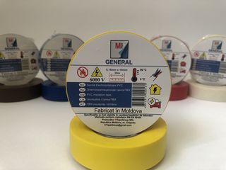 Banda Electrica PVC General 6000V / Изолента ПВХ General 6000В, Fabricat in Moldova foto 8