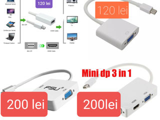 Адаптеры HDMI-DP-DVI-D - VGA-usb Type C-RCA -Mini DP-PS2/WII foto 15