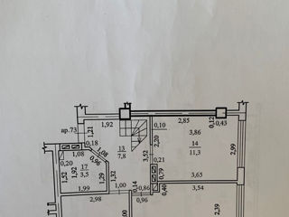 Apartament cu 3 camere, 107 m², Durlești, Chișinău foto 13