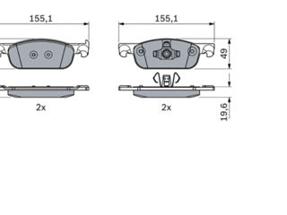 Set placute frana 410604682r foto 1