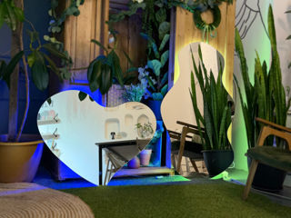 Эксклюзивное зеркало "Сердце 2" с цветной подсветкой от TehnoLabMD (90см х 73см) foto 3