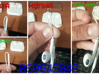 Apple EarPods, зарядки для Ipad Iphone incarcator charger Lighting to USB cable Original foto 4