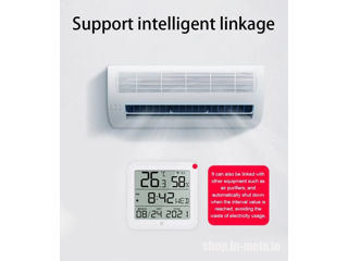 228Z Temperature and humidity sensor Tuya ZigBee Smart, Tuya Zigbee senzor de temperatura si umidita foto 5