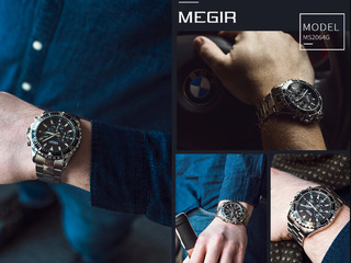 Ceas de mână  bărbătesc "Megir 2064 G" foto 7