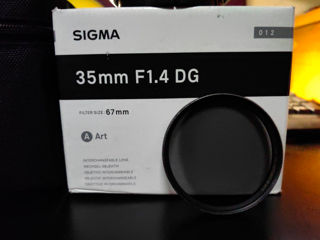 Sigma 35mm F1.4 Fg Art Sony A-mount + Adapter Af-ef foto 5