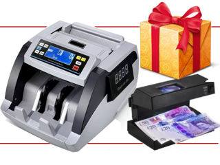 Cumpărați contor de bani drept cadou un detector de bani Купи счётчик денег в подарок детектор валют