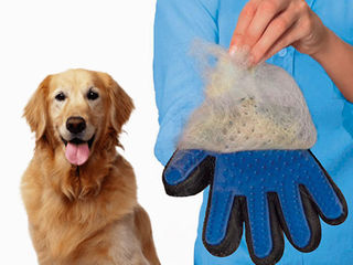 Pet Brush Glove - перчатка для снятия шерсти с домашних животных foto 2