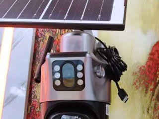 Двойной объектив 4g SIM-карта 4K 8MP солнечная батарея camera solar foto 9