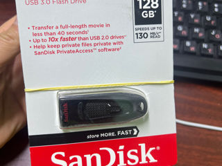 Usb sandisk 3.0 130mb/s 128gb doar 299 lei