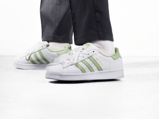 Adidas Superstar White/Green Women's foto 6