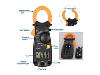 Curent Clamp Meter - Multimetru digital Scopul principal al acestui instrument este de a verifica cu foto 1